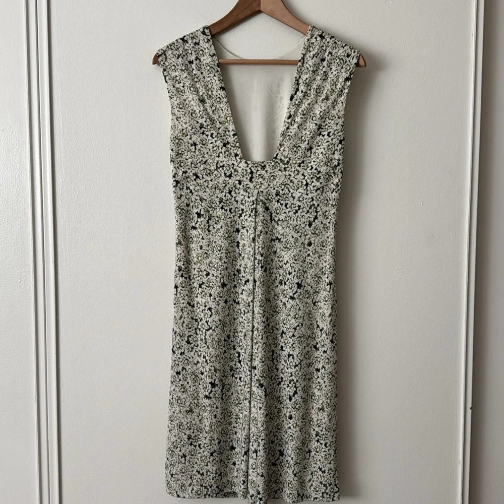 Tory Burch S Valerie White Green Laceflower Print Dress